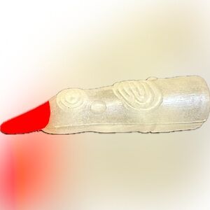 VTG WITCH FINGER RED NAIL WHITE CLEAR HALLOWEEN COSTUME DRESS UP FAUX MANICURE